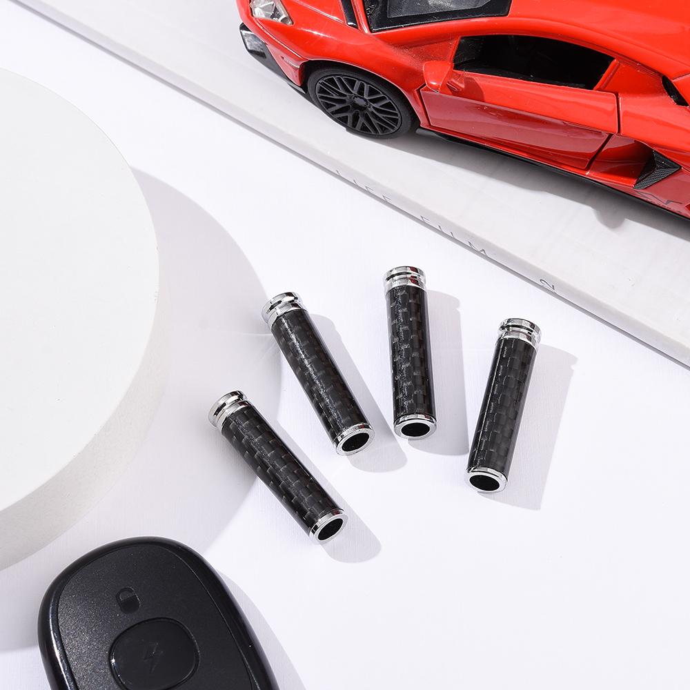 Auto Interior Door Lock Knob Pull Pins Rod Cover Inner Door Lock Universal Fits 5.5mm Hole 4pcs
