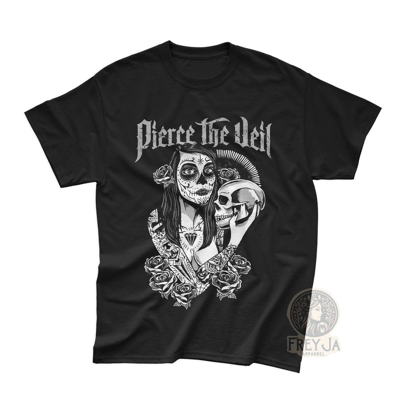 Pierce The Veil Exclusive T-Shirt - Unisex Rock Music Band Merch - Gift for Rock Music Fans - Misadventures Album Tee 2XL