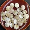 20Pcs/Pack, Irregular Round Shell Beads, Natural Shell Loose Beads, 20mm, for Jewelry Making DIY Supplies, Unisex Crafts