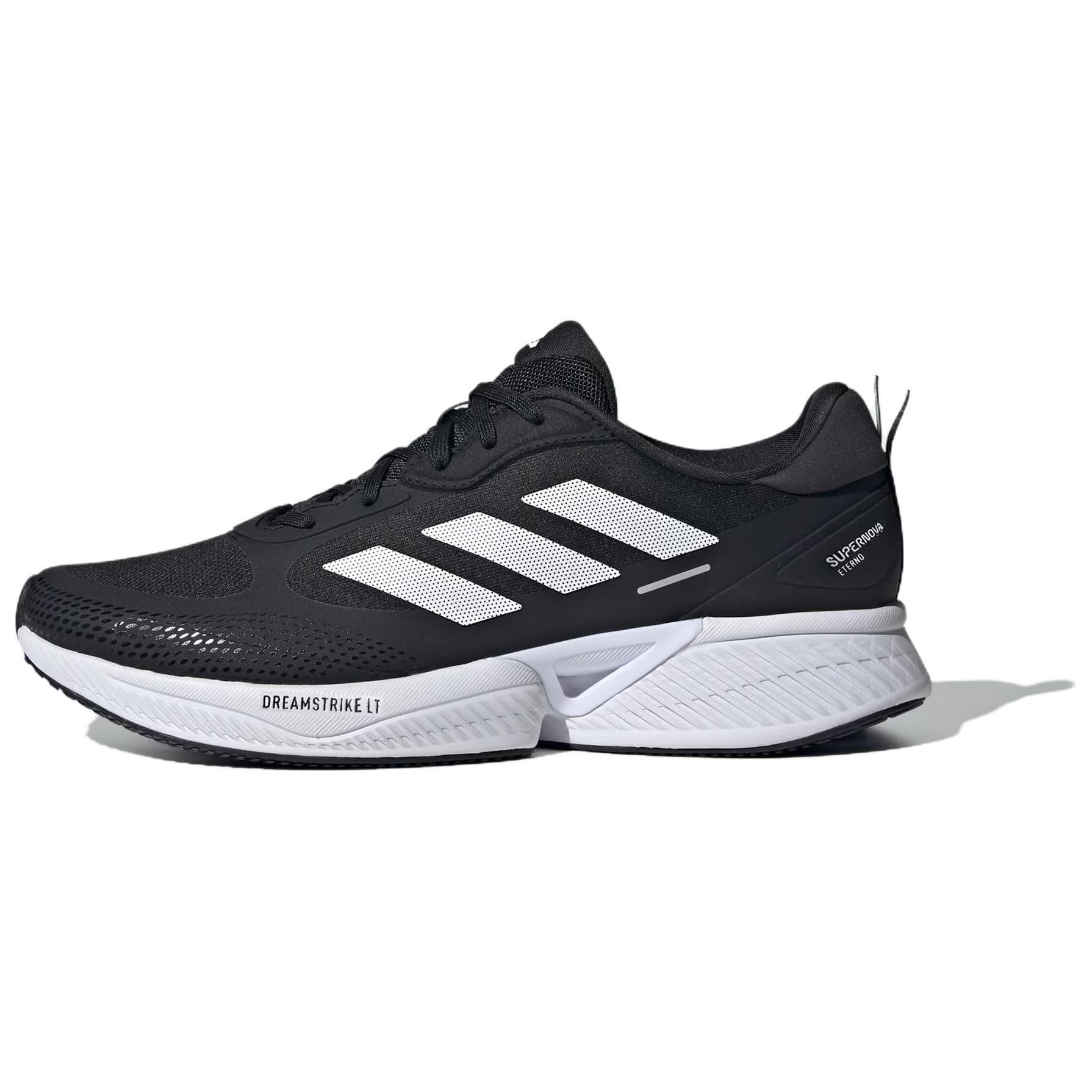 

New Adidas Supernova Eterno Slip Resistant Low Top Running Shoes Unisex Black White JP9698 42