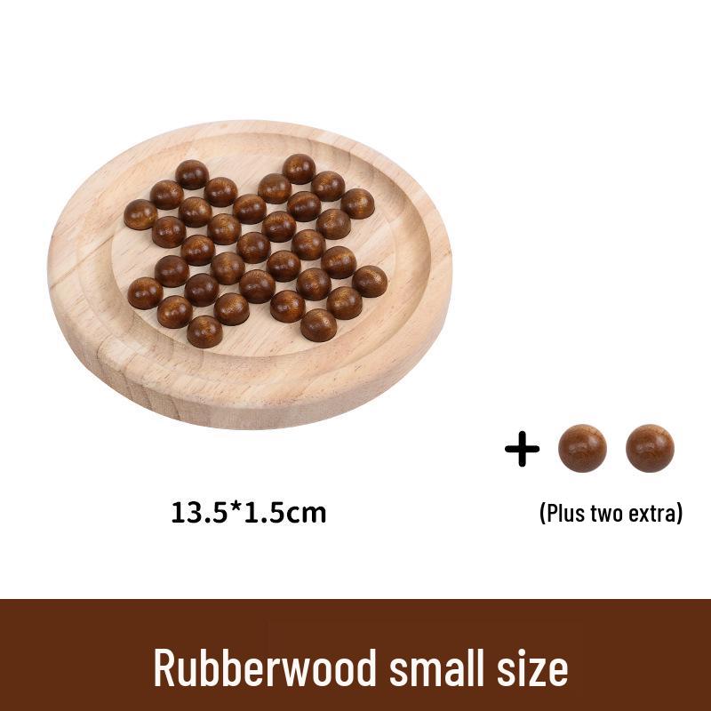 

Шахматная игрушка-солитер из массива дерева и бамбука для тренировки ума