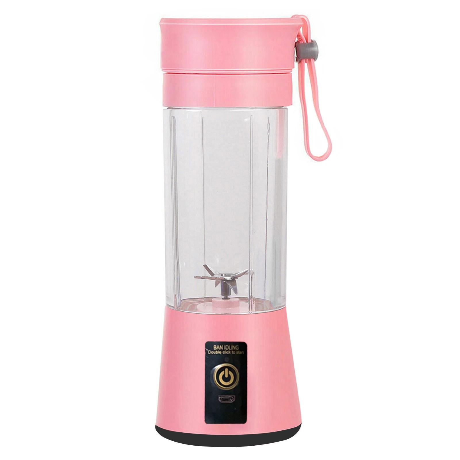 

Портативные блендеры, персональная соковыжималка с USB-аккумулятором, миксер для фруктового сока для коктейлей, 380 мл One Size розовый