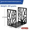 Metal Hollow Tree Bookend Lshaped Iron Desk Organizer For Kids And Students