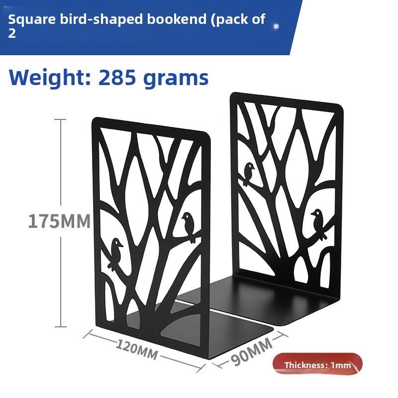 Metal Hollow Tree Bookend Lshaped Iron Desk Organizer For Kids And Students