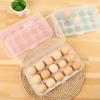 15 Grid Egg Storage Box Egg Tray Lid Practical Kitchen Refrigerator Egg Holder Container Durable Holder Refrigerator Organizer