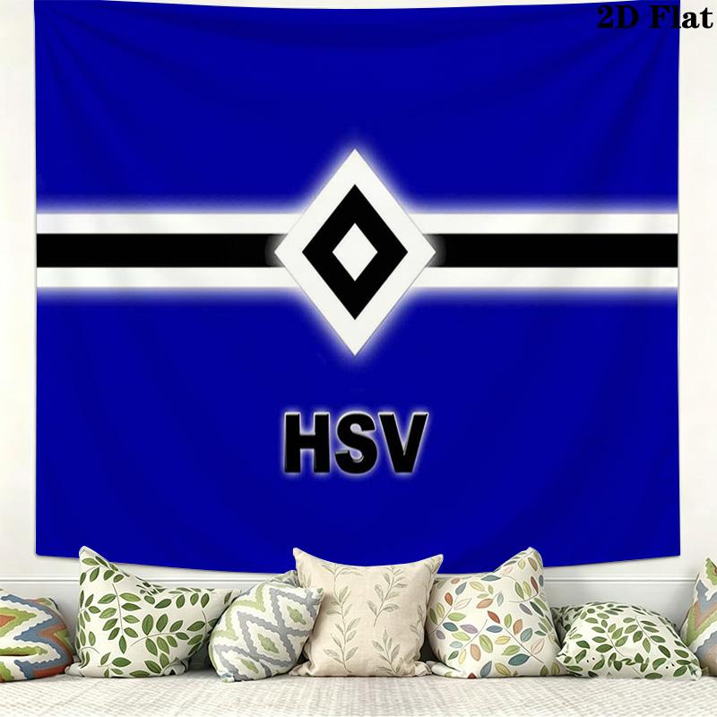 Hsv Bilder Logo Wall Tapestry Aesthetic Wall Hanging Printed Fabric Blanket Decorative Tapestries for Bedroom Living Room Home Decor