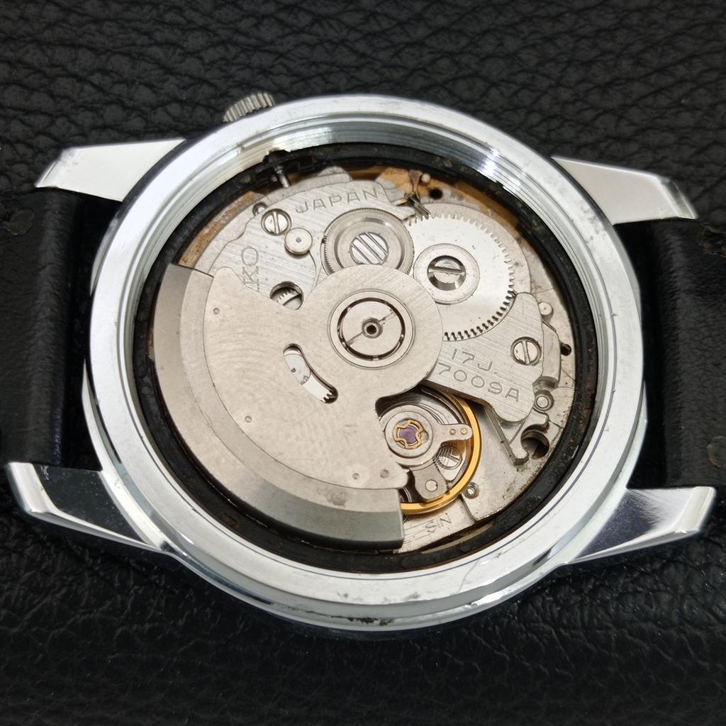 REFURBISHED SEIKO 5 AUTOMATIC VINTAGE JAPAN MENS SILVER DIAL WATCH a445519-1