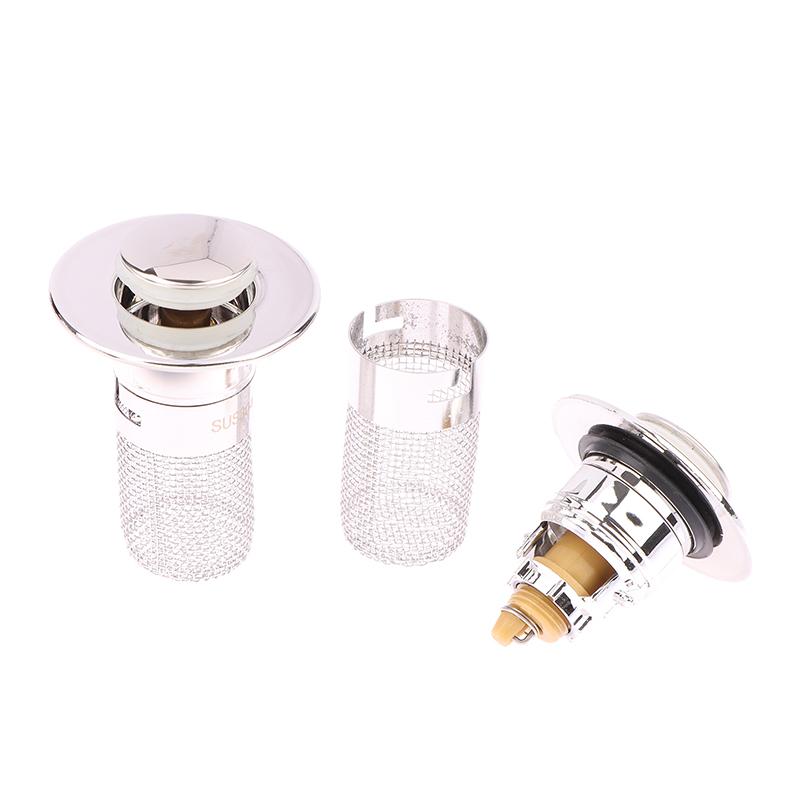Bathroom Sink Plug Stopper Pop-Up Sink Drain Strainer Plug Universal Basin Core Drain Filter For 8Cm Depth Shower Sink Filter