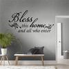 Blessed This Home And All Who Enter Vinyl Wall Sticker Decal Entryway Living Room Decor Sticker