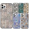 Boho Tile Mosaic Aesthetic Phone Case For iPhone 16 Pro Max 11 12 13 Mini 14 15 Pro Max XR 15 16 Plus 16e Cover Coque