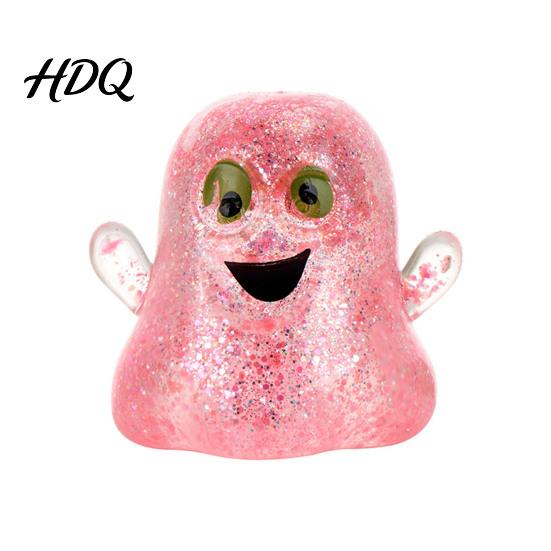 Ghost Fidget Toys 1/5Pcs Mini Halloween Squeeze Toy, Glitter Stress Relief Kids Adults Sensory Ball Party Favors for
