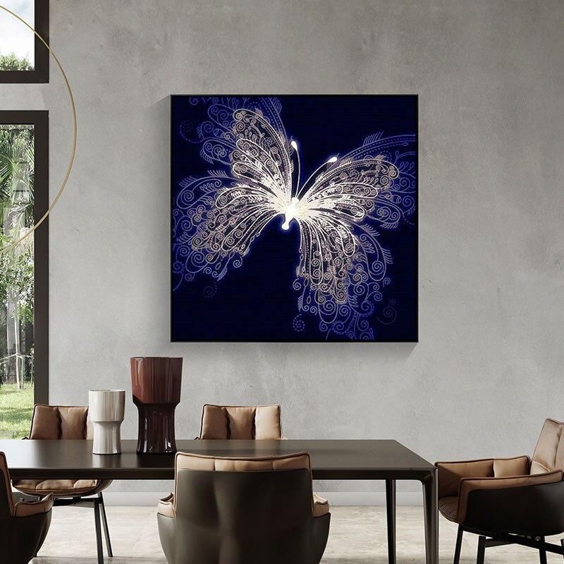 5D DIY diamantové malování květin a motýlů Plná vrtačka Barevné diamantové vyšívání Sada růžových křížových stehů Domácí dekorace dárek