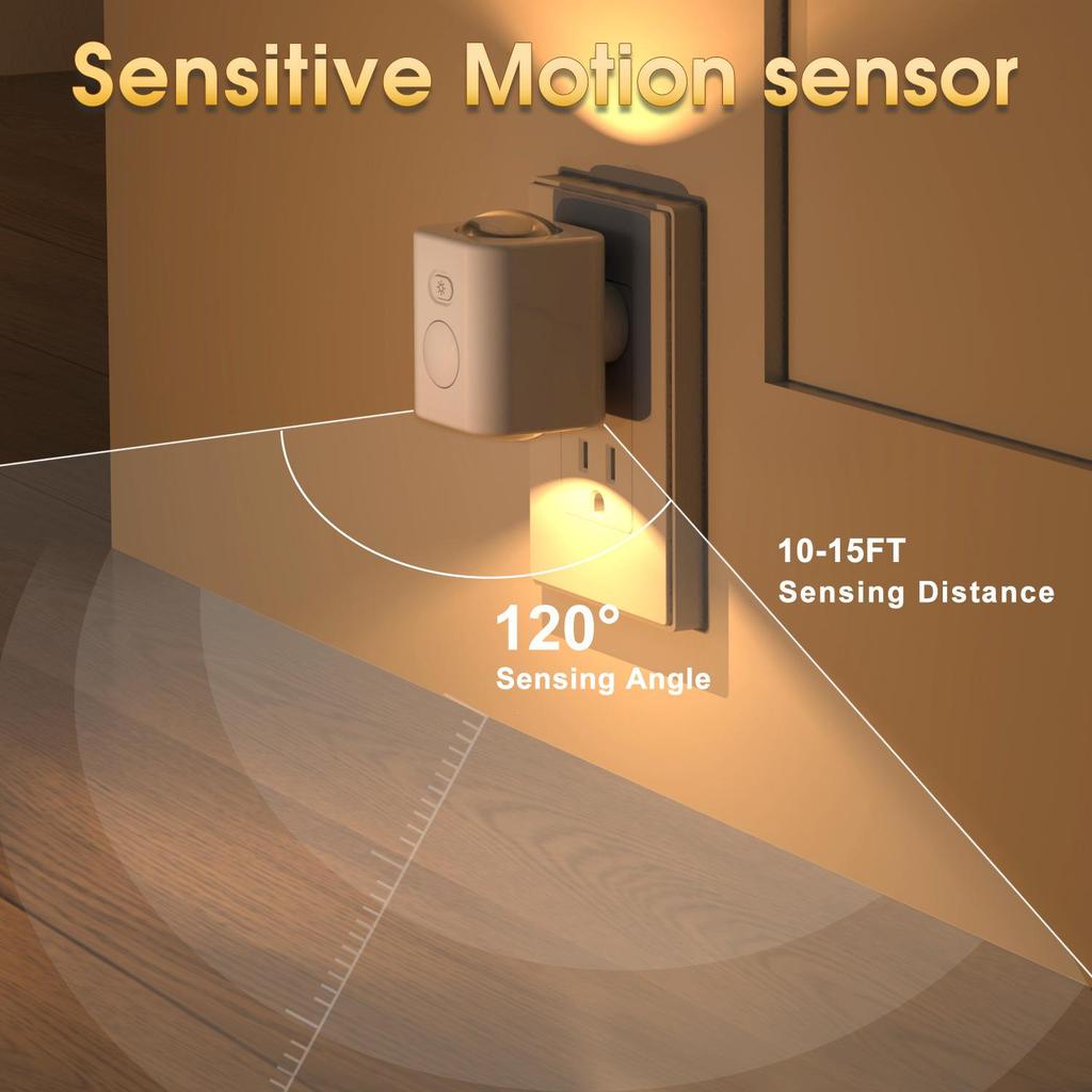 Motion-Activated RGB Night Light: Automatically Lights Up When People Arrive, Turns Off When They Leave - Best Seller