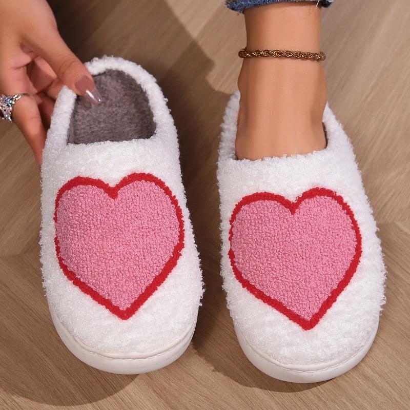 Autumn and Winter Cotton Slippers Floor Cartoon Pattern Couple Home Slippers Non-slip Warm Wear-resistant Home Essential