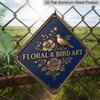 2D Flat -1pc, Bird Themed | Vintage Aluminum Sign, Perfect for Decorating The Living Room, Dining Room, Study, Entrance, Hallway, and Balcony, Making