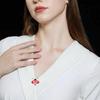 Personalized Mini Bee Collar Pin Brooch with Enamel and Zircon Inlay - Unisex Fashion Accessory
