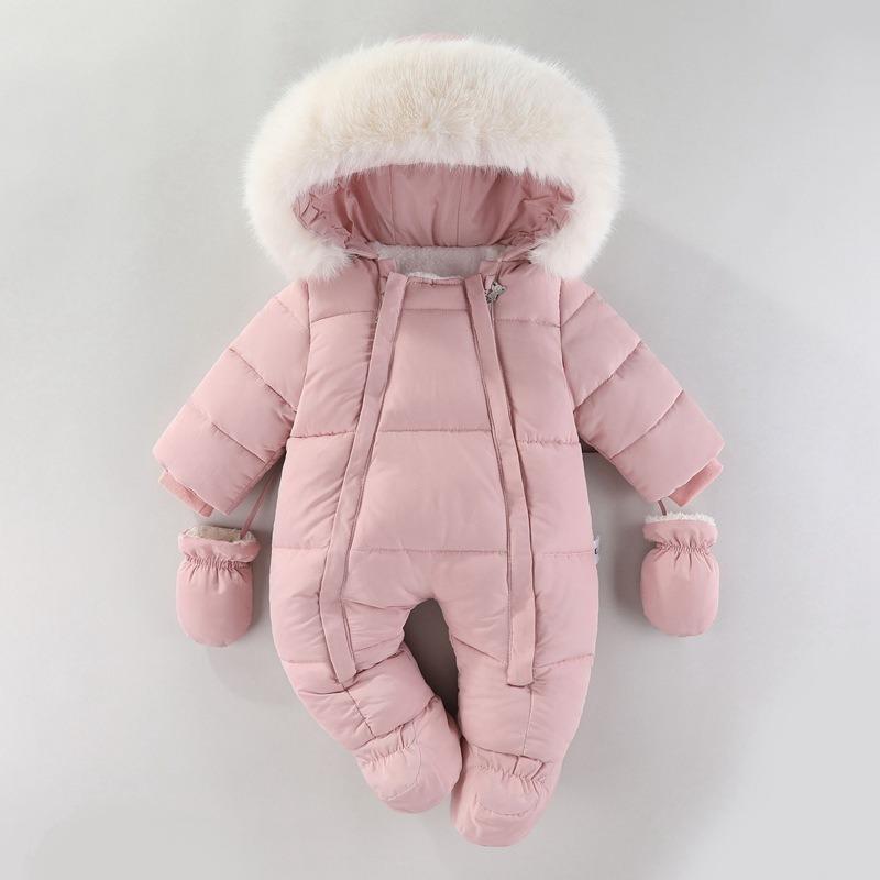 Winter Infant Baby Boys Girls Coat Warm Outwear Hooded Puffer Jacket Jumpsuit Fall Clothes