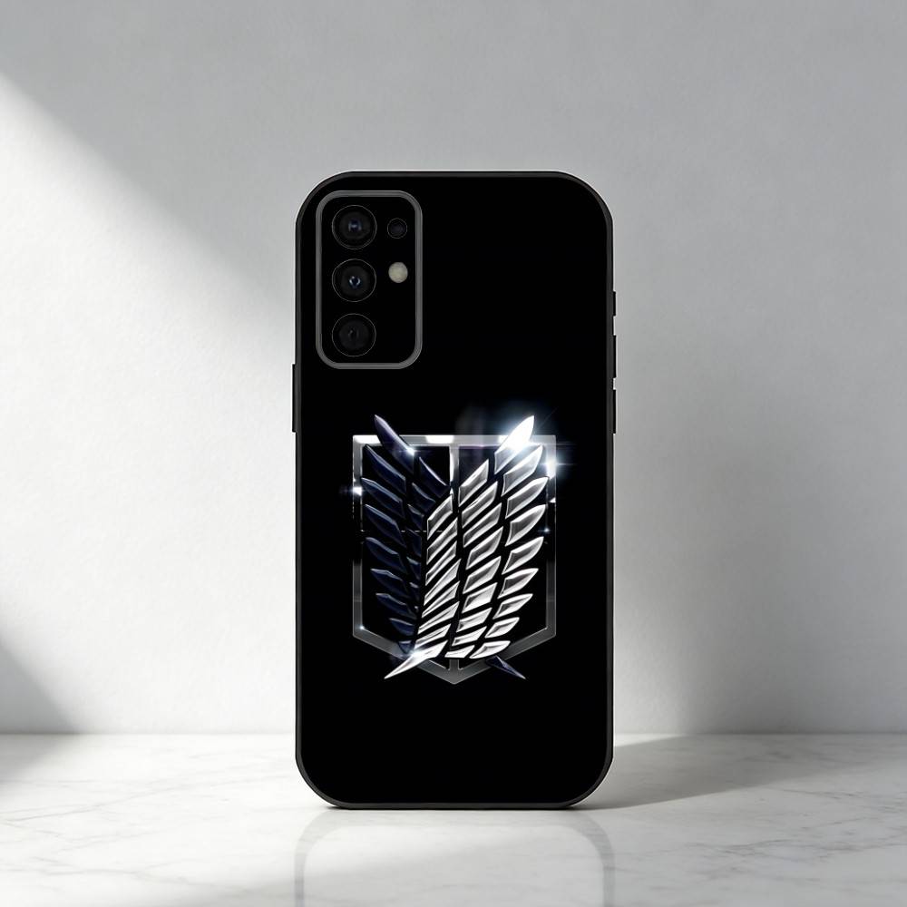 AOT Anime HD Printed Phone Case For Samsung S25,S24,S21,S22,S23,S20,Ultra,S26,Plus,Fe,Note,5G Black Cover