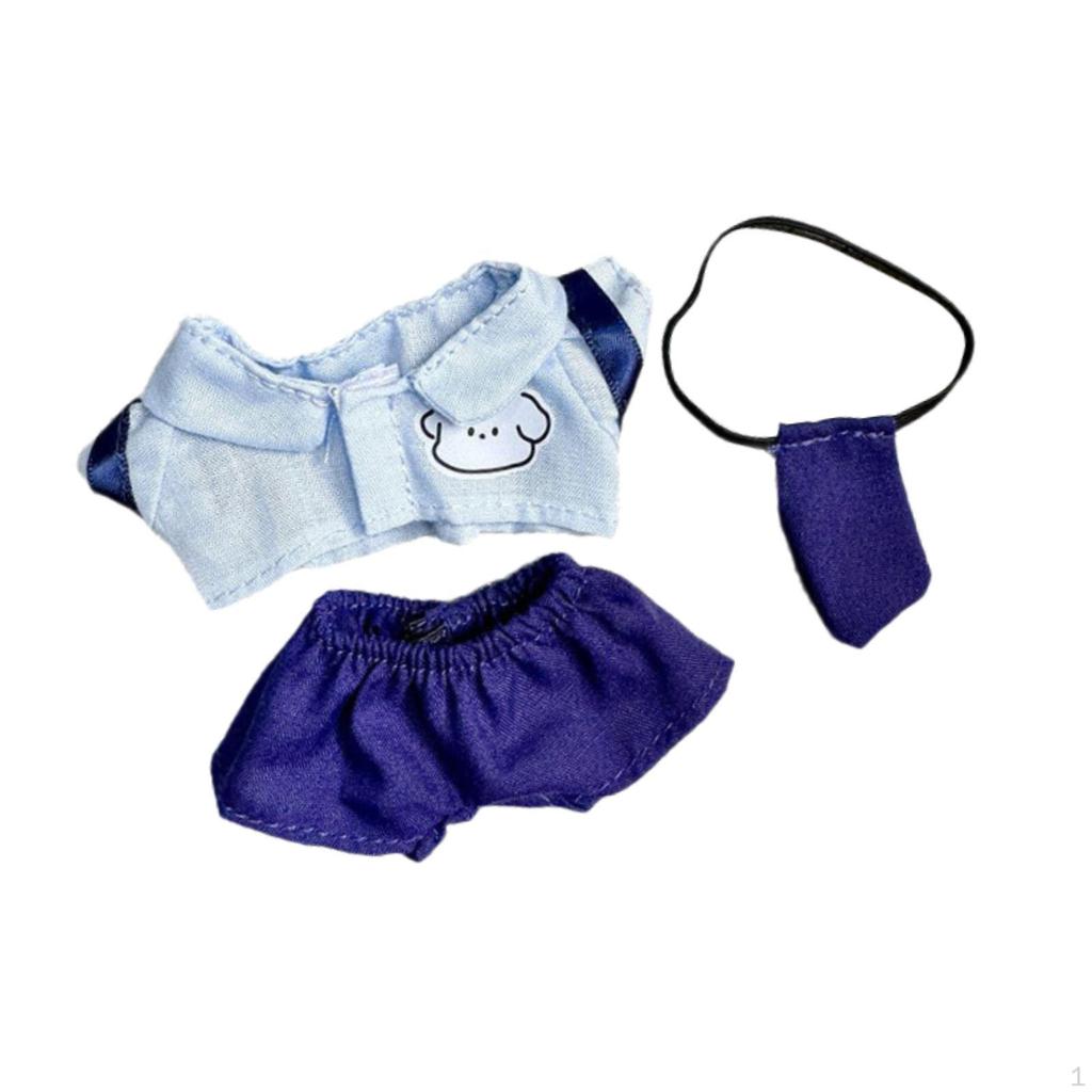 DIY Doll Clothing Kit with Tie for Hands-on Play 17cm