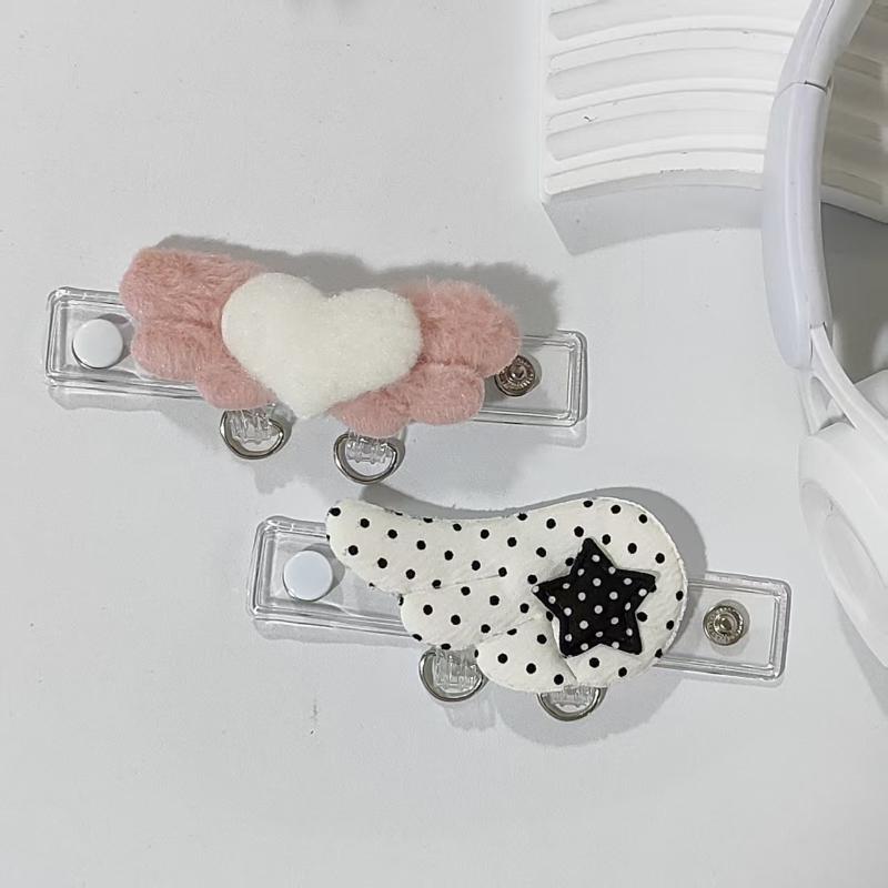 Ins Style Cartoon Wings Stars Hanging Buckle Extension Buckle Pendant Display Buckle Diy Jewelry Accessories Bag Charm Pendant