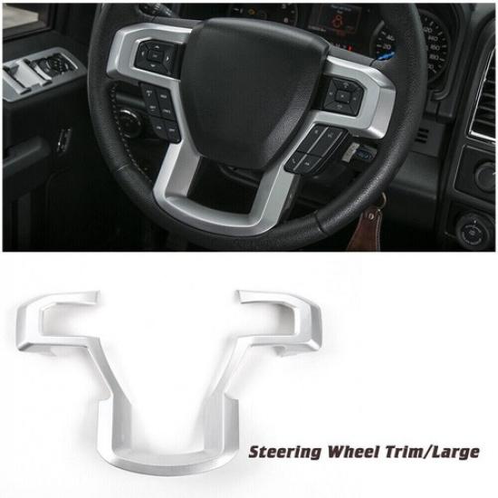 for Ford F-150 15+ Dashboard trument Frame /Steering wheel Decor Cover Bezels
