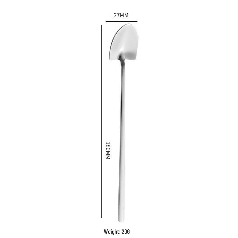 ZISIZ 304 Stainless Steel Shovel Spoons