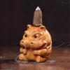 Waterfall Backflow Incenses Burners Wood Handmade Censers Incenses HolderAromatherapy Cow Hippo Ornament Home Decors