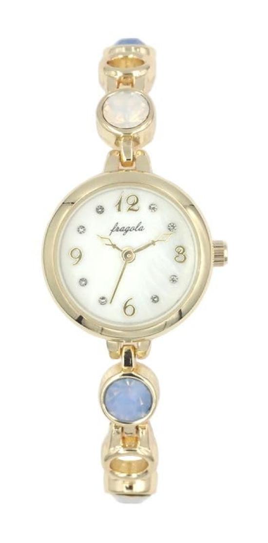 

[Подписаться] Часы-браслет Watch fragola Milky Stone N00925S-2 GD Женские Золотые