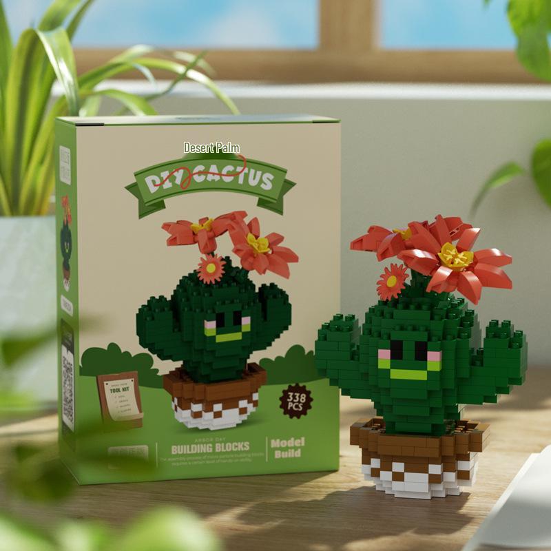 Compatible Music Flower Box: Secret Language Building Blocks, Preserved Flower Bouquet, Handmade Ornament, New Year Gift.