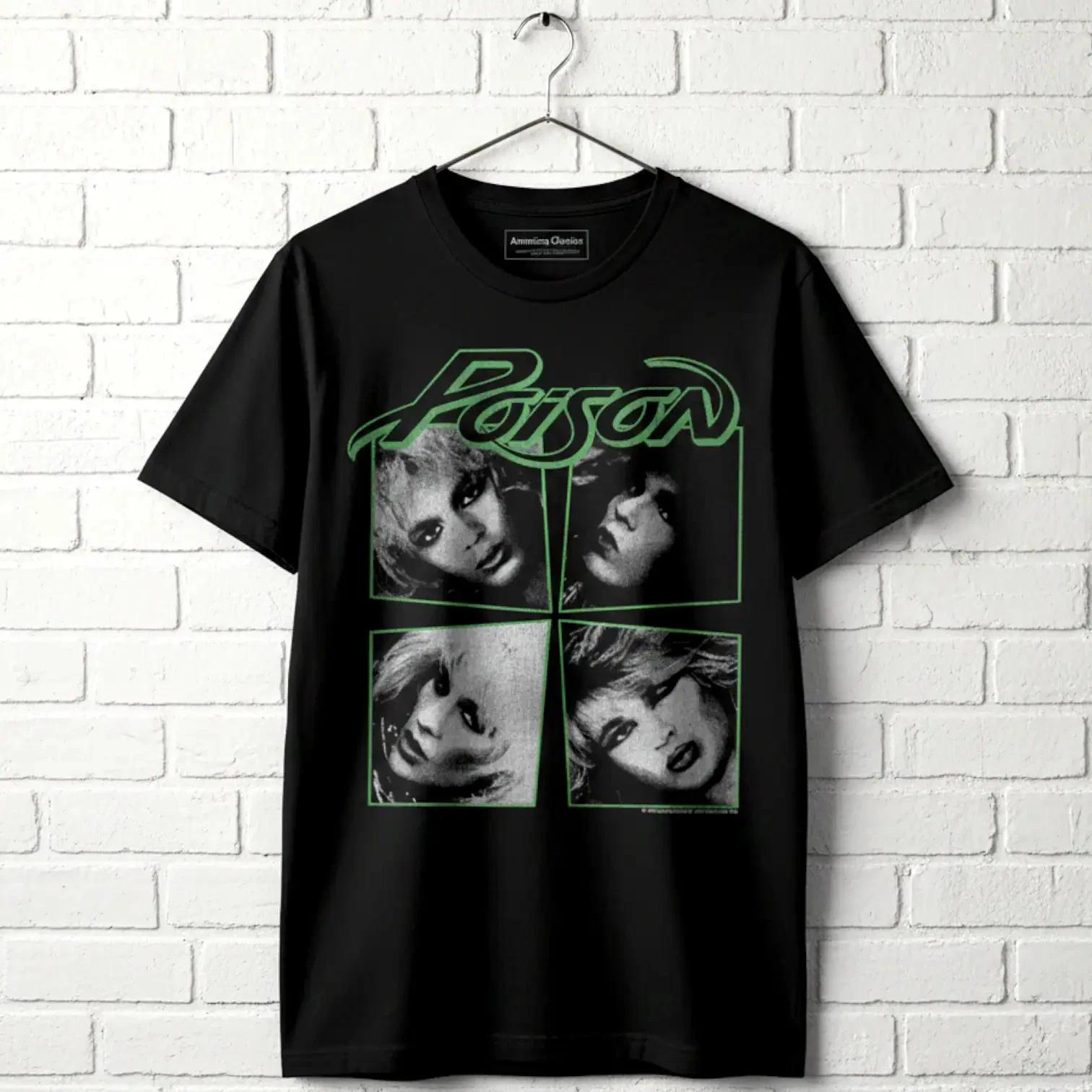 Poison Faded Cat Dragged In Cover Men s T Shirt XXXXL