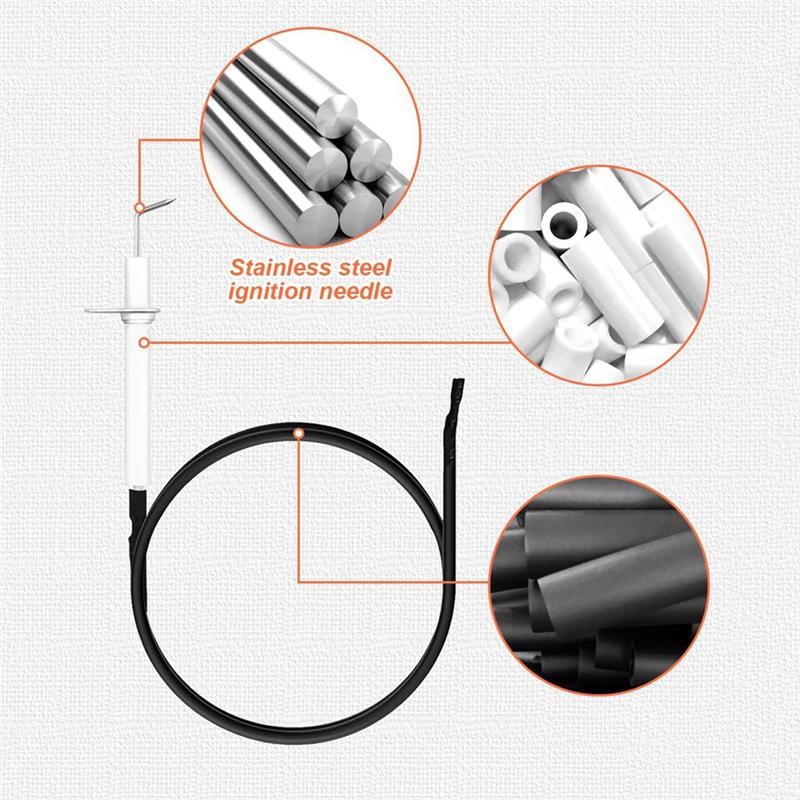 

AD23-DHL-128-6Q Замена запальника для гриля Кнопочный импульсный запальник Для Member s Mark GR2210601-MM-00 Набор запальников на 6 выходов