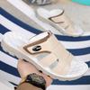 Large Size Men Slippers High Quality Cowhide Leather Slippers Summer Casual Beach Slippers Outdoor Non-slip Flat Sandals for Men