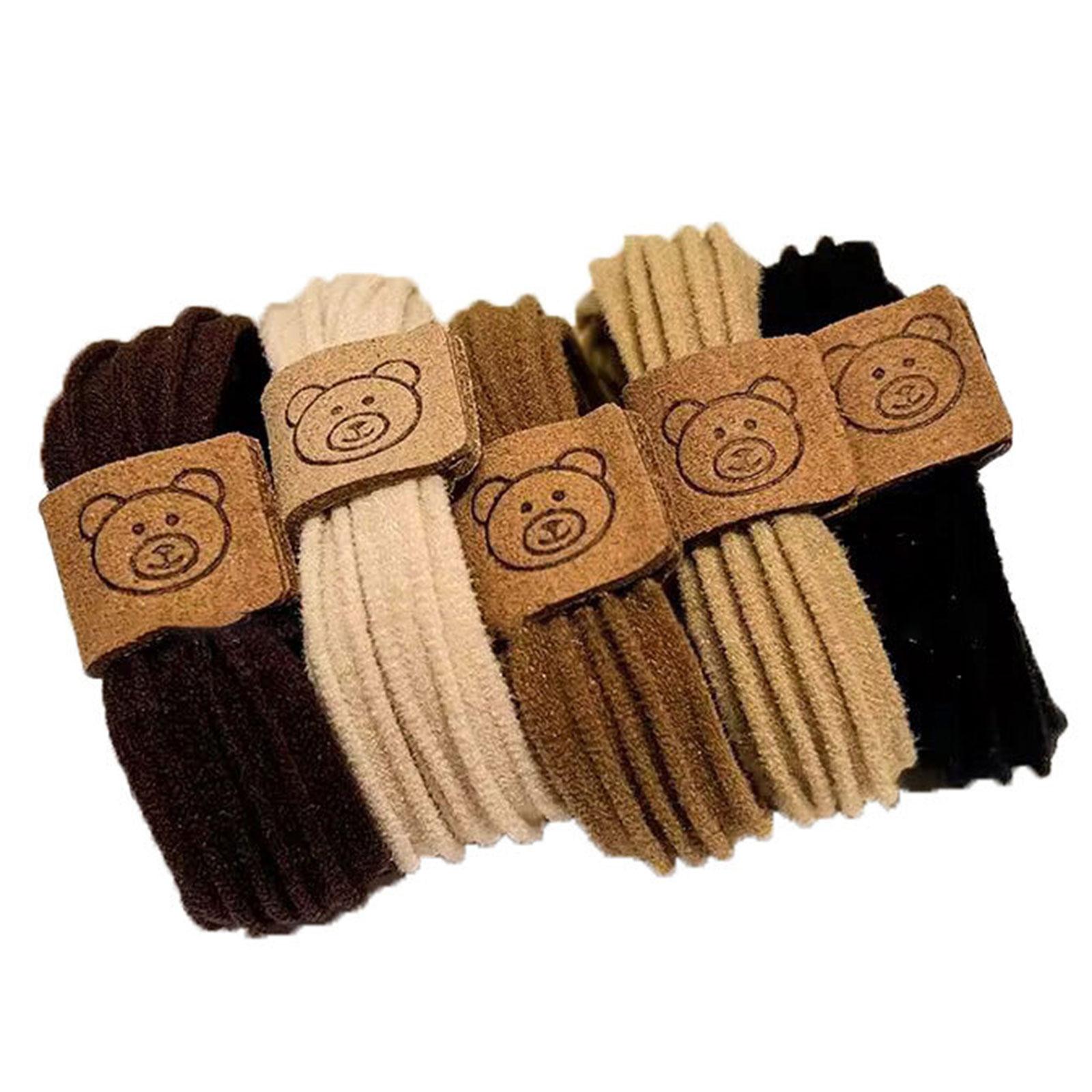 

5 шт. эластичные резинки для волос простые резинки для волос мультиупаковка резинки для волос очаровательные простые резинки для волос веревка для волос для девочки 4