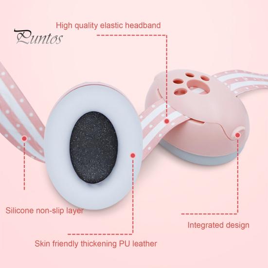 Baby Headphones Noise Cancelling Earmuffs Elastic Strap Comfortable To Wear Improves Sleep Infant Ear Protection Earmuffs