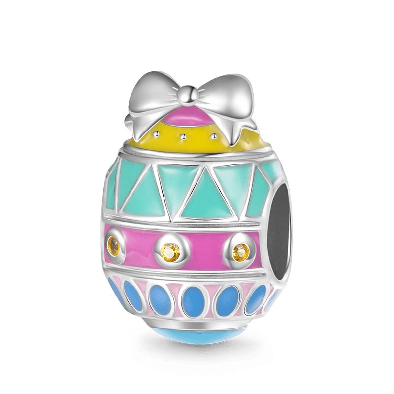 Dazzlingcopper Hollow Dangle Easter Rabbit Egg Charm Fit Original Bracelet Trinket Pandent And Elegant Jewelry Gift