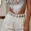 Versatile Punk Waist Chain Luxury Style Dress Waist Chain Simple Metal Waist Chain