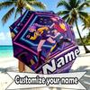 Custom Name Personalized Kpop Demon Hunter Print Umbrella, Auto Open Close, 8‑Rib Sturdy Frame, Commute Camping Hiking Use, Birthday Gift