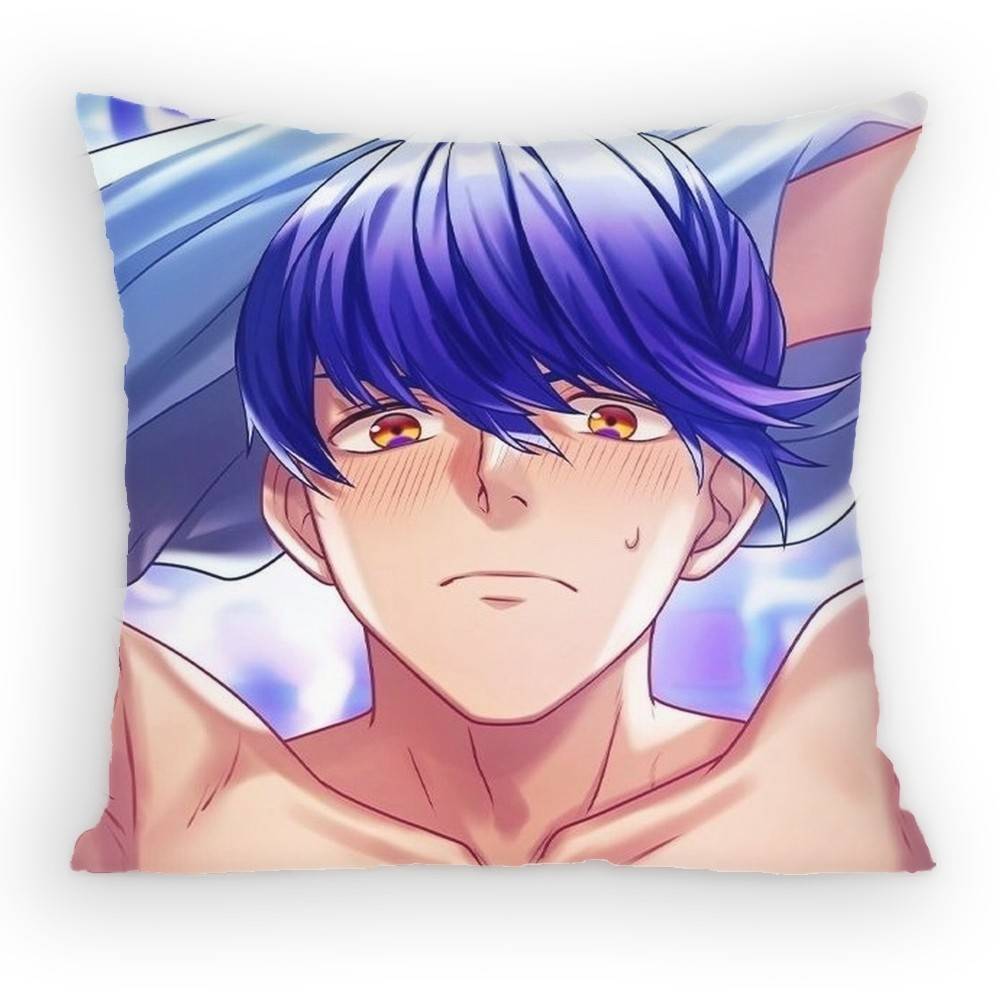 

CUTE Game OObey Me World Leviathan Pillow Case Antidustmite Pillowcase Invisible zipper silky short plush Sofa cushion cover 30x30 cm