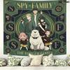 Spy Family Wall Tapestry Aesthetic Wall Hanging Printed Fabric Blanket Decorative Tapestries For Bedroom Living Room Home Decor