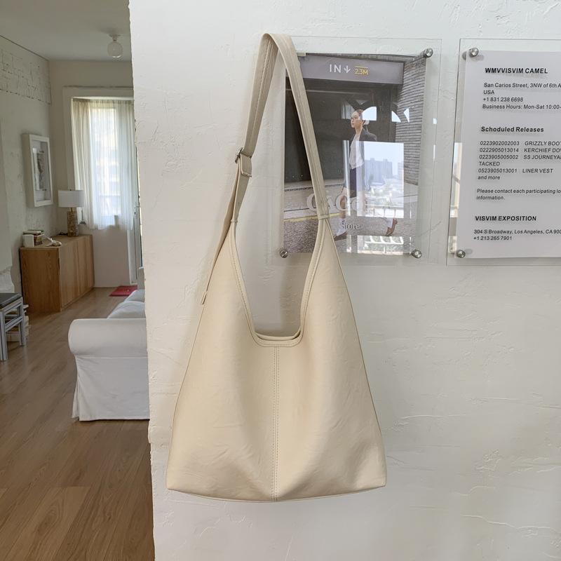 Retro commuter bag women's new fashion tote bag versatile casual large-capacity shoulder messenger bag