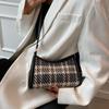 Stylish Urban Chic Quilted Handbag Soft Polyester Shoulder Bag For Women