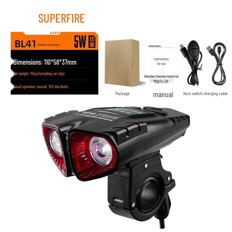 SupFire BL41 Rechargeable Bicycle Headlight