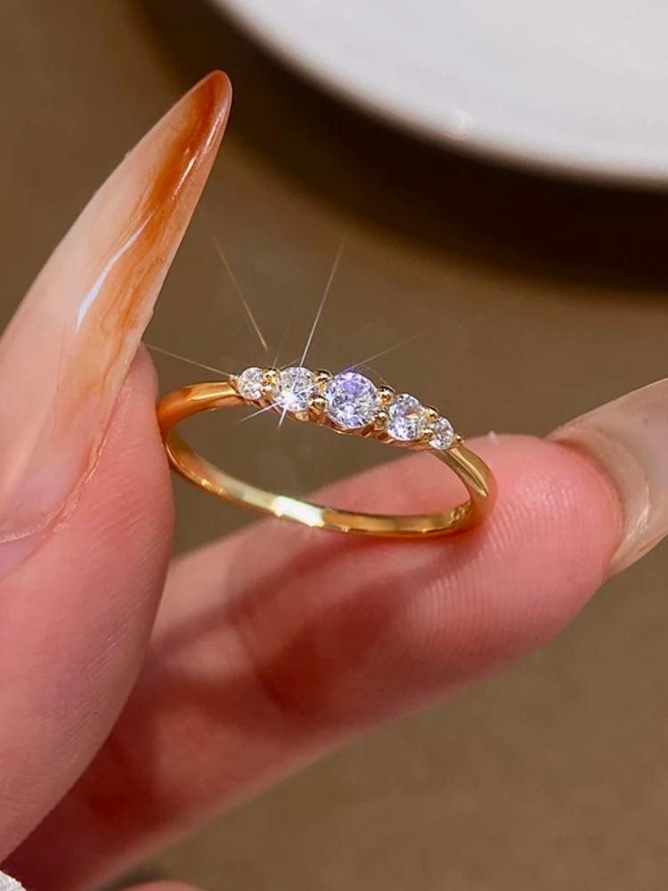 925 Sterling Silver Full Zircon Simplicity Fashion Gorgeous Ring For Women Engagement Wedding Luxury High Quality Fine Jewelry