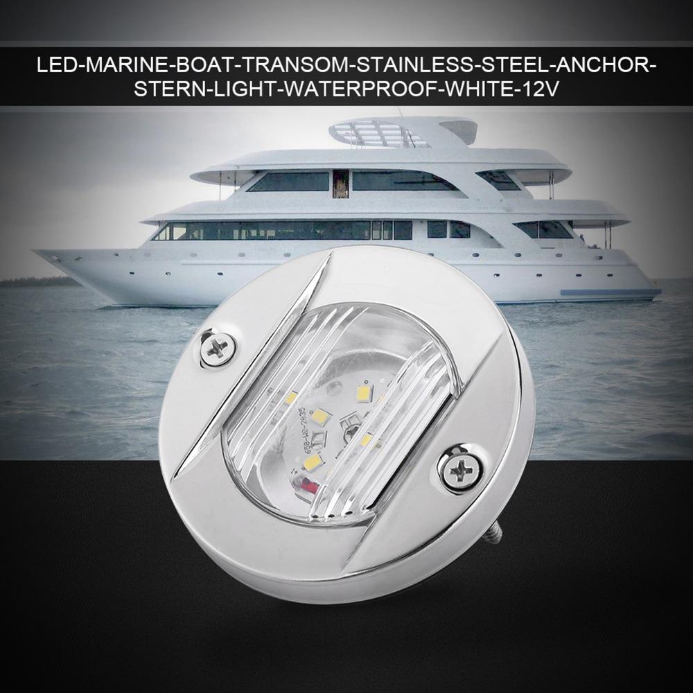 12V Marine Boat Light 304 Stainless Steel Housing Stern Light LED Navigation Light  Boat Transom