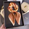 Modern Retro Printing Fashion Silk Scarf Square Scarf High-end Shawl Sunscreen Neck Small Square Scarf Headscarf Women's Scarf