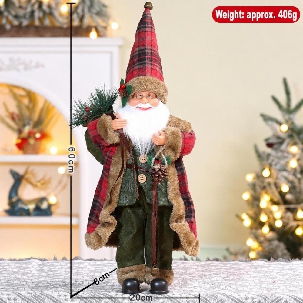 40/60cm Seated Santa Figurine Standing Posture Christmas Figurine Christmas Home Decor