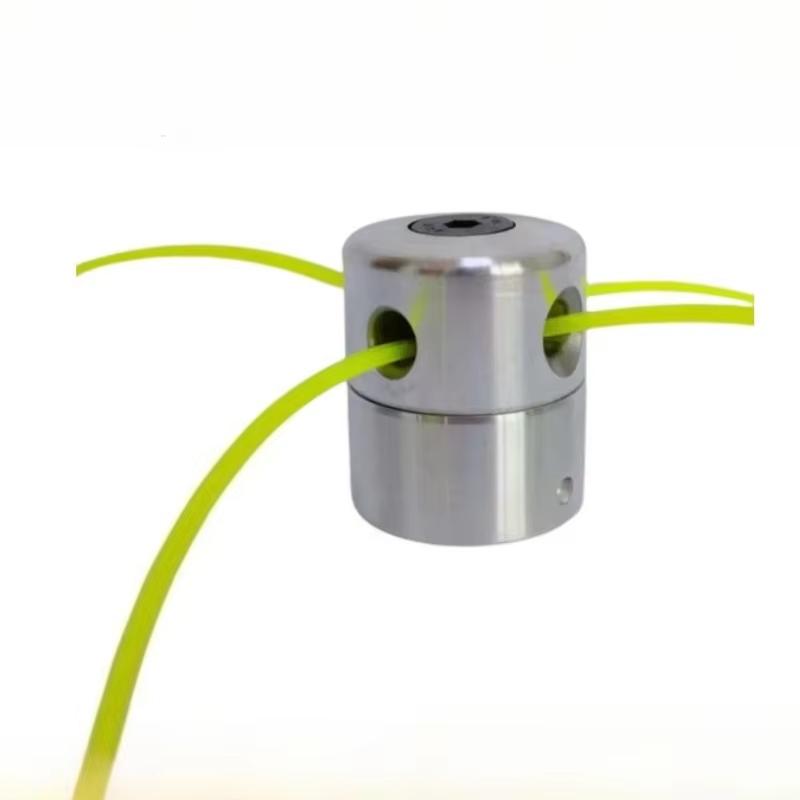 Universal Aluminum 1PCS Grass Trimmer Head with 4 Lines Brush Cutter Head Thread Nylon Grass Cutting Line Head for Lawn Mower