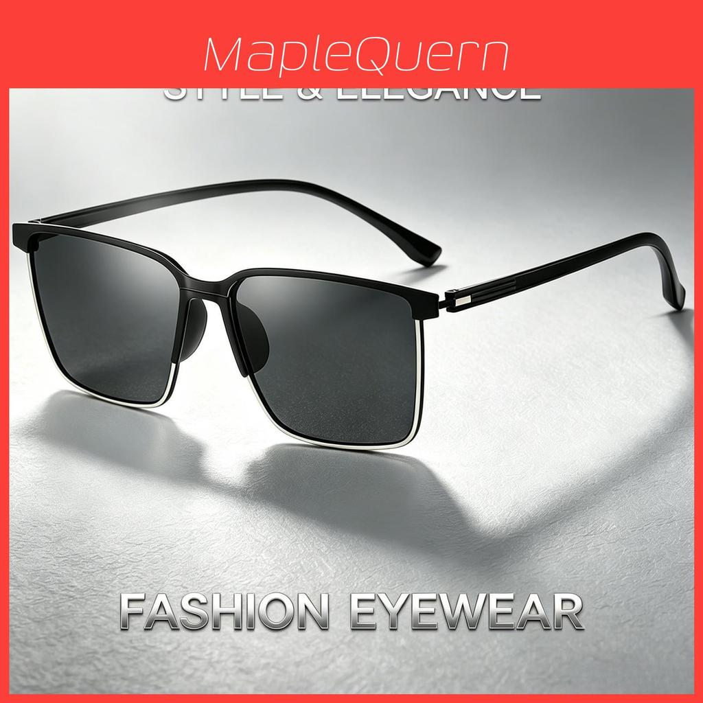Mens Fashion Square Sunglasses With Protection For Outdoor Driving And Travel