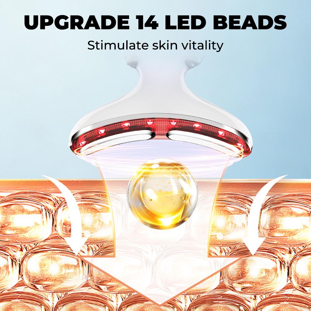 7 Color Light Beauty Device Microcurrent Face Neck Massager Firming Lifting Warm Compress Multimode Home Facial Beauty Instrument