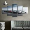 5 Pieces Canvas Wall Art Luxury Car Poster Printed Living Room Home Decoration Modern Bedroom Mural Picture Painting